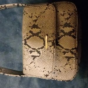 Snake skin nine west bag
